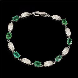 Natural Green Emerald 59 carats Bracelet