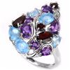 Image 1 : Natural Multi Gemstone Ring