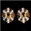 Image 1 : Natural  Rich Yellow Citrine 44 Carats Earrings