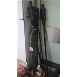 IRONING BOARD, CITRONELLA TORCHES, BIRDFOOD, SOLAR LIGHTS, HUMMINGBIRD FEEDER, ETC