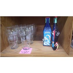 8 COCA-COLA 1993 STANLEY CUP GLASSES PLUS ORLANDO 2000 MACDONALDS CONVENTION COCA-COLA BOTTLE