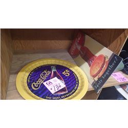 1 75TH ANNIVERSARY ROUND COCA-COLA 5 CENT TRAY PADUCHA COCA-COLA BOTTLE CO. USA PLUS CARDBOARD COCA-