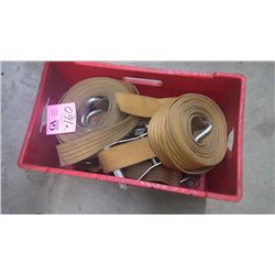 1 TUB OF 4 - 2" RATCHET STRAPS