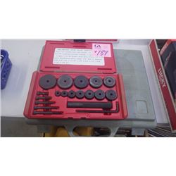 1 POWER FIST BEARING AND SEAL DRIVER SET PLUS POWER FIST TAP AND DIE SET (MISSING 3/8 NF DIE)