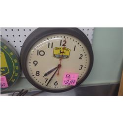 JD WALL CLOCK ELECTRIC 1960'S USA