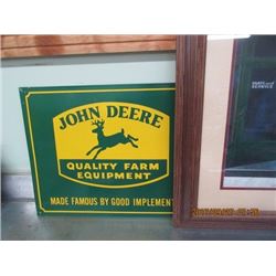 JD FRAMED PRINT PLUS JD METAL SIGN