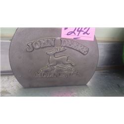 JD CAST IRON MODIFIED AND UNPAINTED CORN PLANTER LID