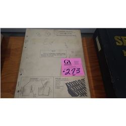 JD SERVICE MAUAL MODEL 3020 SERIES CIRCA 1960'S