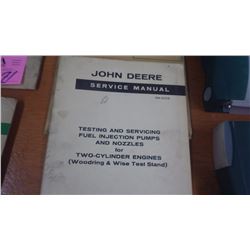 JD MANUALS FOR CARBUERATORS AND INJECTORS PLUS 2 CYL ENGINES CIRCA 1940'S AND 1950'S