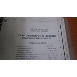 JD SERVICE MANUAL FOR CARBURATORS FOR GAS ENGINES