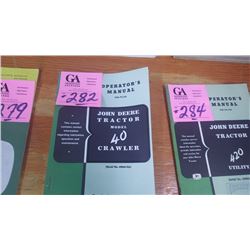 OPERATORS MANUAL FOR 40 CRAWLER