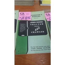 JD OPERATORS MANUAL FOR 420 JD CRAWLER