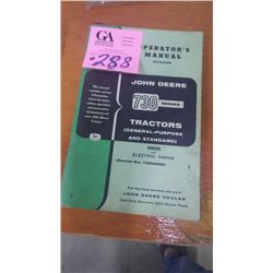 JD OPERATORS MANUAL FOR 730 DIESEL TRACTOR ELECTRIC START