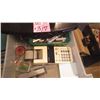 Image 4 : 5 DRAWER PLASTIC CABINET PLUS 4 DRAWER PLASTIC CABINET WITH FEW OFFICE SUPPLIES