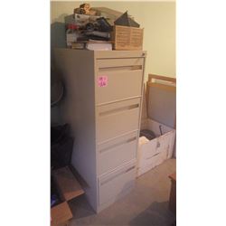 4 DOOR LEGAL FILE CABINET WITH LOCK
