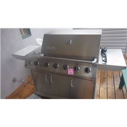 DUCANE STAINLESS STEEL DELUXE NATURAL GAS BBQ 5 BURNER WITH SIDE BURNER