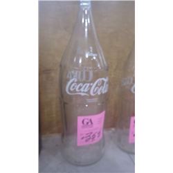 UNCIRCULATED 2 LTR SMALL SPOUT COCA-COLA GLASS BOTTLE