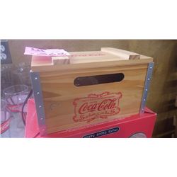 COCA-COLA CRATE CLOCK RADIO IN BOX