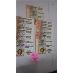 GROUP OF TEN 33-1/3 RPM RECORDS WITH ARTISTS:  JEFFERSON STARSHIP, HALL AND OATES, MINGLEWOOD BAND A