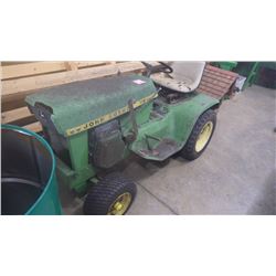 J.D. MODEL H.D. MODEL 112 GARDEN TRACTOR FOR RESTORATION WITH NEW FRONT TIRES