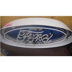 NEON LIGHTED "FORD" SIGN