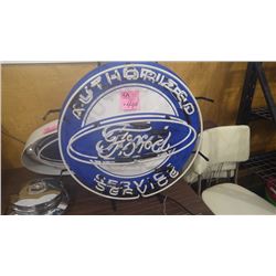 FORD "AUTHORIZED SERVICE" NEON SIGN