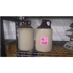 SET OF TWO ONE GALLON JUGS