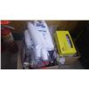 Image 1 : TWO BOXES OF DISPOSABLE CUPS, PLATES, CUTLERY, ETC.