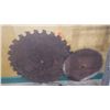 Image 1 : TWO LARGE CIRCULAR SAW BLADES APPROX 36" AND 24"