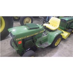 JD 112 GARDEN TRACTOR WITH ROTOTILLER ATTACHMENT RUNS GOOD