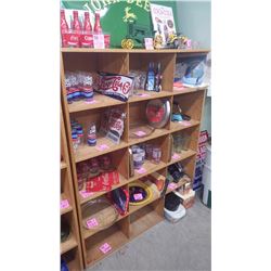 1 15 COMPARTMENT WOODEN SHELF NO CONTENTS