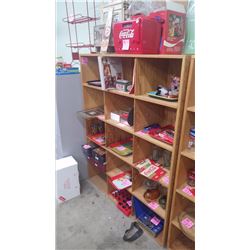 1 15 COMPARTMENT WOOD SHELF NO CONTENTS