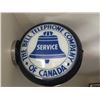 Image 2 : Gas Pump Globe - "The Bell Telephone Company of Canada" Service Sign - Globe & Base