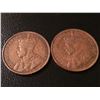 Image 2 : (2) 1914-1918 Canada 1 Cent