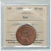 Image 1 : 1909 Canada 1-Cent ICCS MS65 RED
