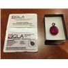 Image 1 : HUGE Blood Red Ruby Gen Stone (Corundum) 38.75 Carats set in Silver setting