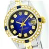 Image 1 : Rolex Men's Two Tone 14K Gold/SS, QuickSet, Diam Dial & Diam/Sapphire Bezel - REF-474Z5Y