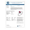 Image 2 : 0.51 CTW Ruby & Diamond Ring 18K White Gold - REF-27X3T - 12620