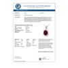 Image 2 : 6.39 CTW Ruby & Diamond Pendant 18K White Gold - REF-70T2X - 12761