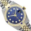 Image 1 : Rolex Men's Two Tone, QuickSet, Diam Dial & Diam/Sapphire Bezel - REF-474X5A