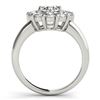 Image 2 : 1.38 CTW Certified VS/SI Diamond Solitaire Halo Ring 18K White Gold - REF-226M2F - 27012