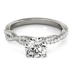 1 CTW Certified VS/SI Diamond Solitaire Ring 18K White Gold - REF-189H6W - 27846