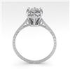 Image 4 : 1.0 CTW VS/SI Princess Diamond Solitaire Engagement Ring 18K White Gold - REF-283K5R - 35751