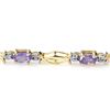 Image 2 : 2.10 CTW Tanzanite Bracelet 10K Yellow Gold - REF-31K3R - 14262