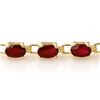 Image 2 : 7.0 CTW Ruby Bracelet 10K Yellow Gold - REF-47X8T - 13452