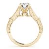 Image 2 : 1 CTW Certified VS/SI Diamond Solitaire Antique Ring 18K Yellow Gold - REF-214M2F - 27293