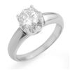 Image 1 : 1.0 CTW Certified VS/SI Diamond Solitaire Ring 18K White Gold - REF-301K4R - 11136