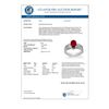 Image 2 : 3.38 CTW Ruby & Diamond Ring 14K White Gold - REF-60R5K - 14274