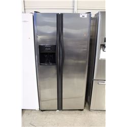 FRIGIDAIRE STAINLESS STEEL SIDE BY SIDE FRIDGE WITH ICE AND WATER