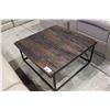 Image 2 : RUSTIC TOP SQUARE COFFEE TABLE